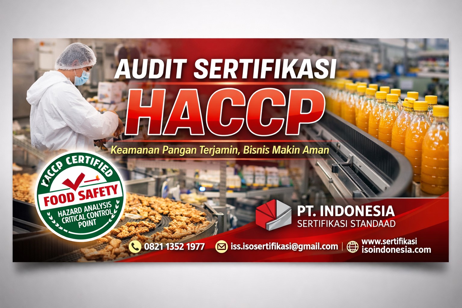 JASA AUDIT SERTIFIKASI HACCP-Hazard Analysis & Critical Control Points