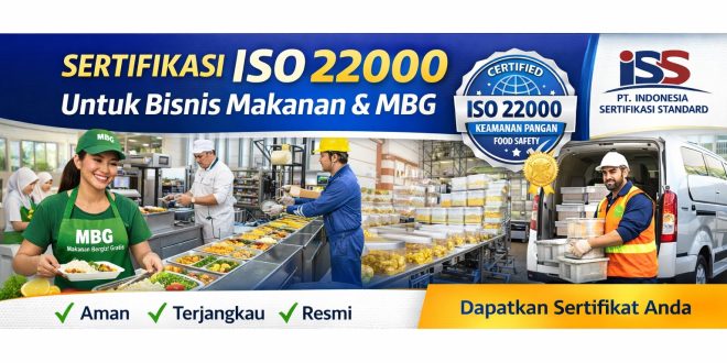 sertifikat ISO 22000 katering MBG