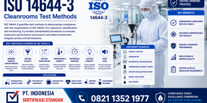 ISO 14644‑3– Cleanrooms Test Methods