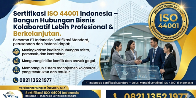 jasa sertifikasi ISO 44001 sistem manajemen hubungan bisnis kolaboratif